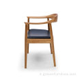 Sedia da braccio y contemporaneo sedia da pranzo in legno massiccio